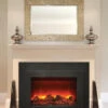30" Sierra Flame Electric Fireplace Insert With Dual Steel Surround -Electric Radiators Direct 0 01