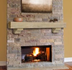 48" / 60" / 72" The Cherokee Mantel Shelf - Fontana Finish -Electric Radiators Direct 0 09 1