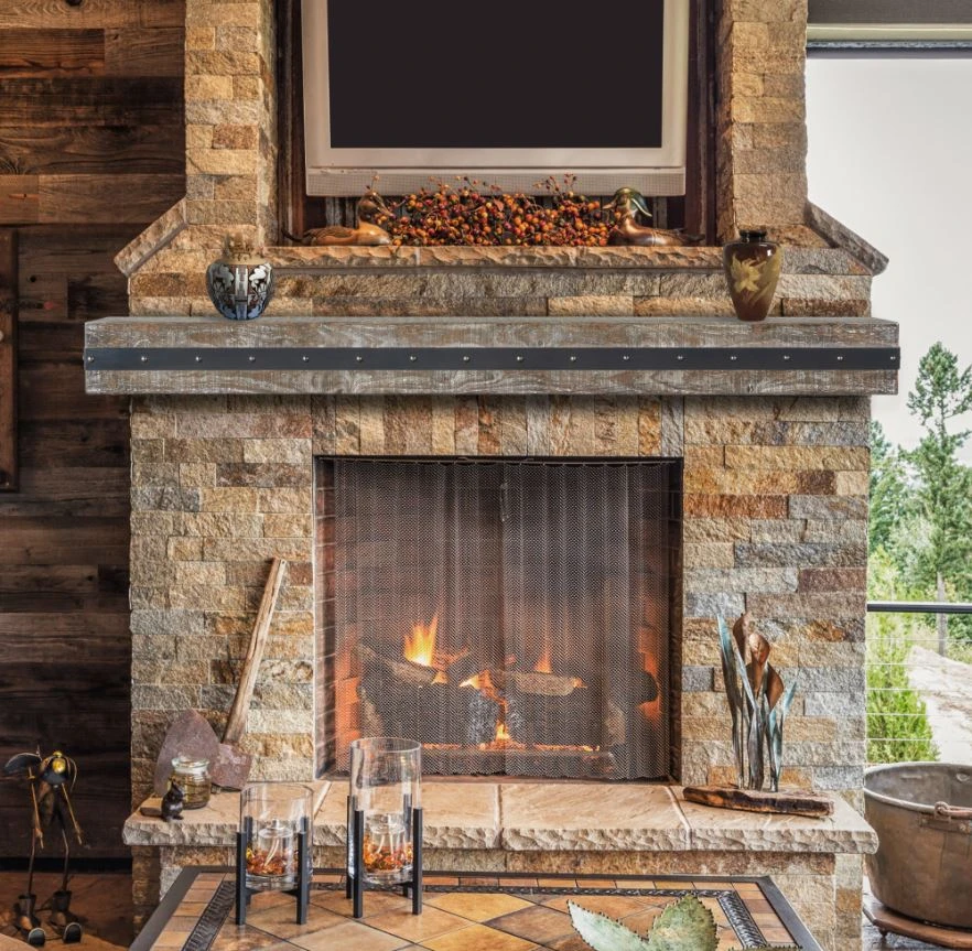 48" / 60" / 72" The Bedford Mantel Shelf - Gristmill Finish 4 48" / 60" / 72" The Bedford Mantel Shelf - Gristmill Finish - Image 2