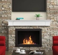 48" / 60" / 72" The Shepard Mantel Shelf - White Finish