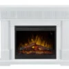49" Dimplex Jean White Real Logs Media Console Electric Fireplace