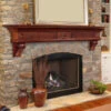 Dimplex 60"/ 72" Devonshire Shelf Or Mantel Shelf - Distressed Cherry -Electric Radiators Direct 1 377