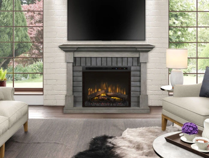 52" Dimplex Royce Electric Fireplace Mantel With Logs 3 52" Dimplex Royce Electric Fireplace Mantel With Logs