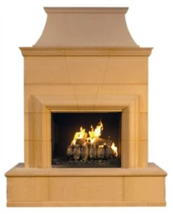76" Cordova Classic Outdoor Fireplace