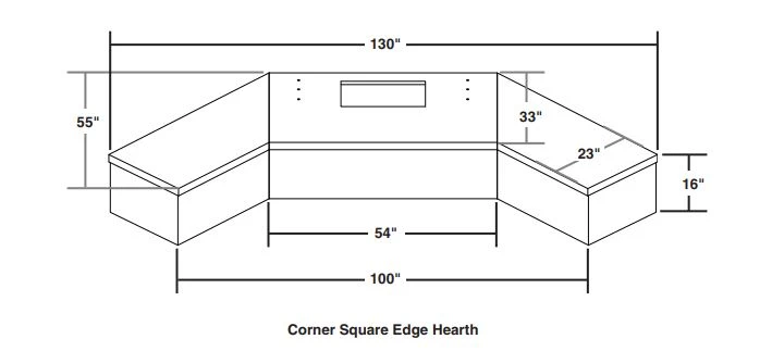 65" Petite Cordova Outdoor Fireplace 8 65" Petite Cordova Outdoor Fireplace - Image 6