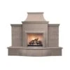 127" Grand Petite Cordova Outdoor Fireplace W/ Extended Hearth -Electric Radiators Direct 1 438