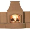 113" Grand Phoenix Outdoor Fireplace W/ Extended Hearth -Electric Radiators Direct 1 440