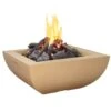 36" Bordeaux Square Fire Bowl