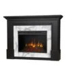 61.25" Merced Black Electric Fireplace