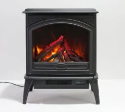 28" Lynwood Cast Iron Freestanding Electric Fireplace Stove