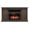 64" Southgate Antique Coffee Infrared Media Electric Fireplace -Electric Radiators Direct 1 55