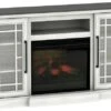60" White CoolGlow Media Electric Fireplace 2 60" White CoolGlow Media Electric Fireplace -Electric Radiators Direct 1 576