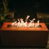 48" Linear Outdoor Custom Iron Fire Pit -Electric Radiators Direct 1 646 1