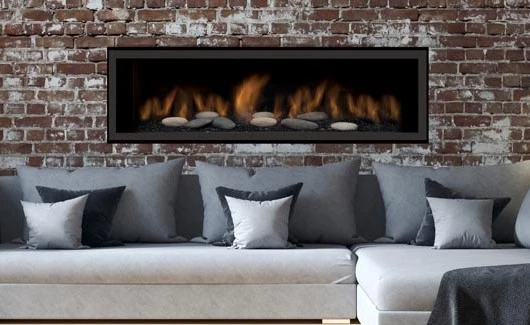 65" Austin Natural Gas Direct Vent Linear Wall Fireplace 3 65" Austin Natural Gas Direct Vent Linear Wall Fireplace