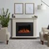 52" Tejon Slim Bone White Electric Fireplace -Electric Radiators Direct 1 670