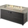 61" Cedar Ridge Linear Gas Fire Pit Table -Electric Radiators Direct 1 677