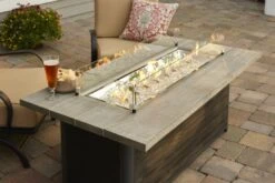 61" Cedar Ridge Linear Gas Fire Pit Table -Electric Radiators Direct 1 688