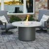 48" White Onyx Beacon Round Gas Fire Pit Table -Electric Radiators Direct 1 689