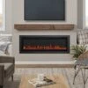 65" Wall Mounted Recessed Electric Fireplace Insert -Electric Radiators Direct 1 706