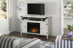48" Dimplex Sadie Media Console Electric Fireplace With Logs