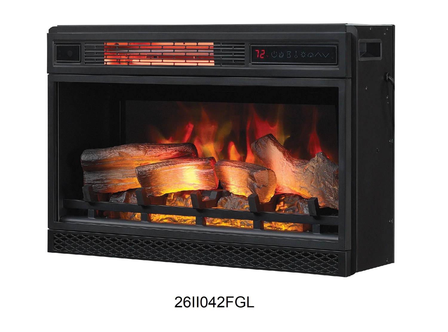 64" New Enterprise Black Infrared Media Electric Fireplace W/ Bluetooth Speakers 6 64" New Enterprise Black Infrared Media Electric Fireplace W/ Bluetooth Speakers - Image 4