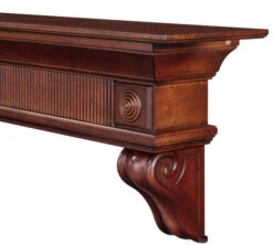 Dimplex 60"/ 72" Devonshire Shelf Or Mantel Shelf - Distressed Cherry -Electric Radiators Direct 10 35