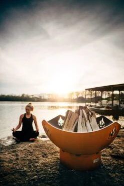 36" Namaste Outdoor Fire Pit -Electric Radiators Direct 11 46