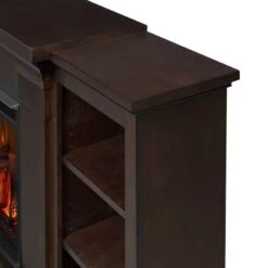 74" Winterset Dark Walnut Electric Fireplace 22 74" Winterset Dark Walnut Electric Fireplace -Electric Radiators Direct 11 79