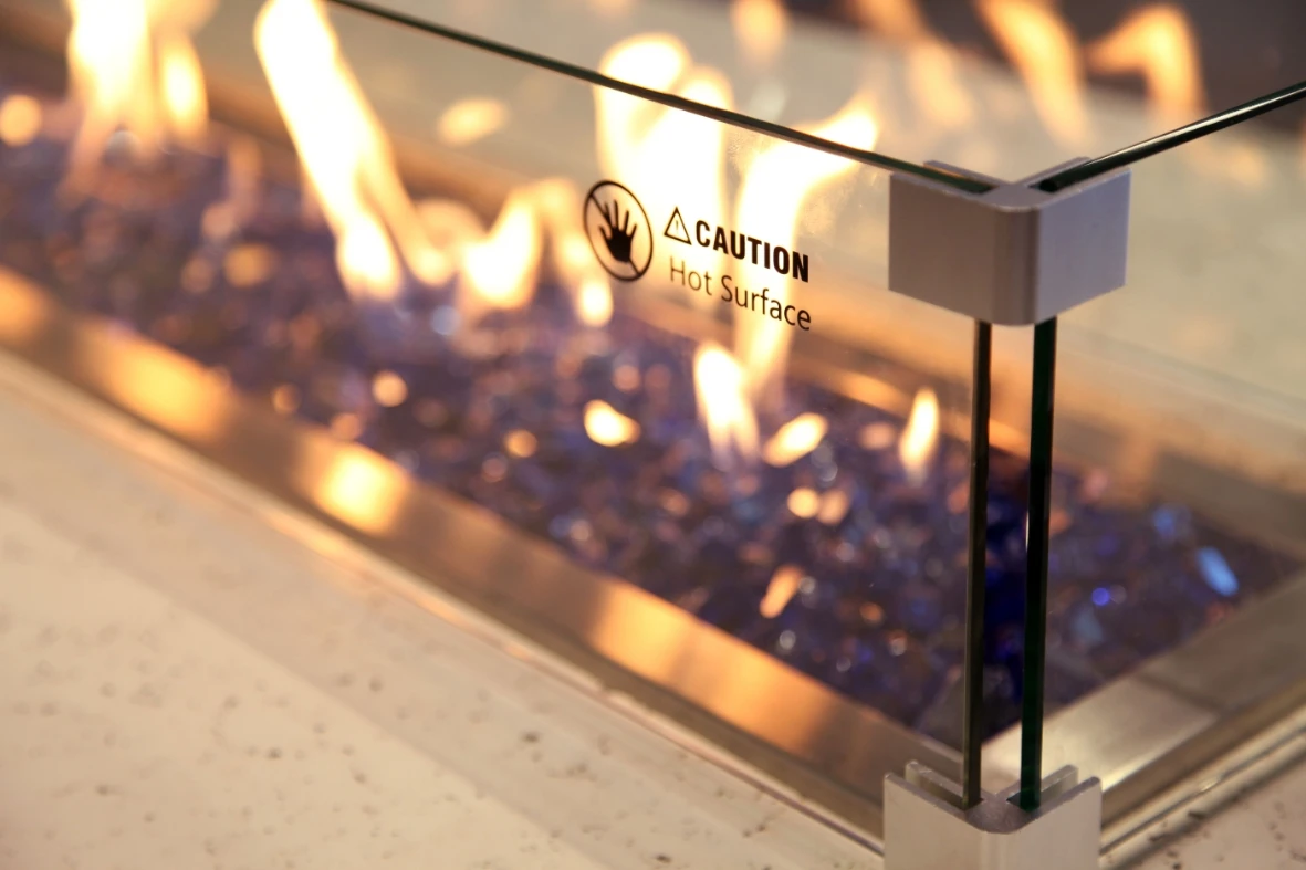 Athena 72" Grand Canyon Olympus Chat Height Liquid Propane Rectangular Gas Fire Pit Table 15 Athena 72" Grand Canyon Olympus Chat Height Liquid Propane Rectangular Gas Fire Pit Table - Image 13