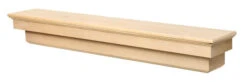 48" / 60" / 72" Auburn Mantel Shelf - Unfinished -Electric Radiators Direct 12 18