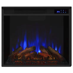 56" Lynette Gray Corner Entertainment Electric Fireplace -Electric Radiators Direct 1220E DE 4199 Flame Color F4 01