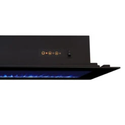 50" DiNatale Black Wall-Mounted Electric Fireplace -Electric Radiators Direct 1330E DiNatalie Controls HI RES