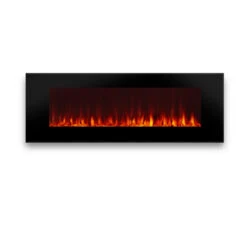 50" DiNatale Black Wall-Mounted Electric Fireplace