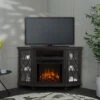 56" Lynette Gray Corner Entertainment Electric Fireplace -Electric Radiators Direct 1750E GRY Lifestyle