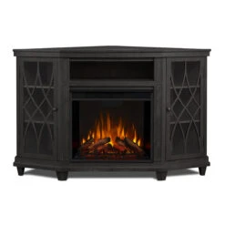 56" Lynette Gray Corner Entertainment Electric Fireplace -Electric Radiators Direct 1750E GRY Main