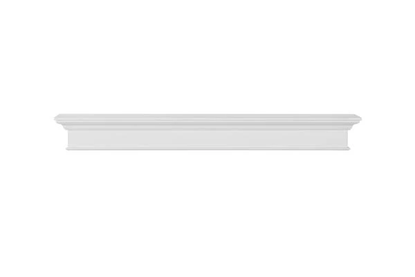 48" / 60" / 72" Henry Mantel Shelf - White Finish 4 48" / 60" / 72" Henry Mantel Shelf - White Finish - Image 2