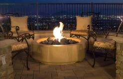 56" Louvre Rectangle Fire Pit -Electric Radiators Direct 2 427