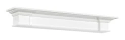 48" / 60" / 72" The Shepard Mantel Shelf - White Finish -Electric Radiators Direct 2 517