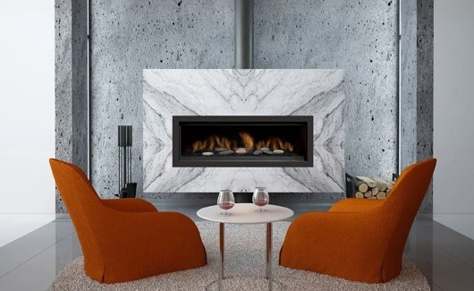 65" Austin Natural Gas Direct Vent Linear Wall Fireplace 4 65" Austin Natural Gas Direct Vent Linear Wall Fireplace - Image 2