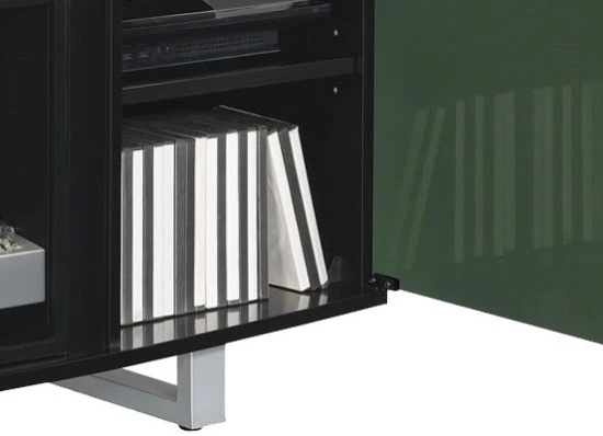 64" New Enterprise Black Infrared Media Electric Fireplace W/ Bluetooth Speakers 4 64" New Enterprise Black Infrared Media Electric Fireplace W/ Bluetooth Speakers - Image 2