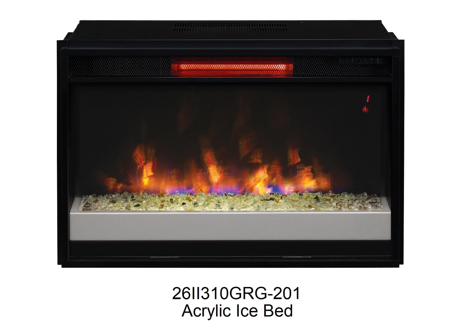 64" New Enterprise Black Infrared Media Electric Fireplace W/ Bluetooth Speakers 7 64" New Enterprise Black Infrared Media Electric Fireplace W/ Bluetooth Speakers - Image 5