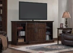 77.8" Cabaret Distressed Oak Infrared Media Electric Fireplace -Electric Radiators Direct 2 86