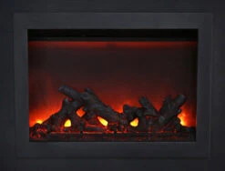 30" Sierra Flame Electric Fireplace Insert With Dual Steel Surround -Electric Radiators Direct 2. 15