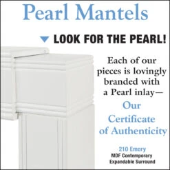 48" - 80" The Emory Adjustable Surround Mantel -Electric Radiators Direct 2012028529