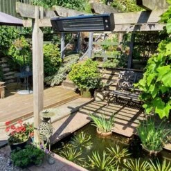 Ecostrad Apex Infrared Patio Heater - Black 1.8kw With Remote -Electric Radiators Direct 20200731 151843