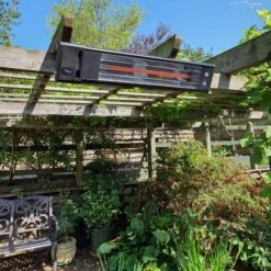 Ecostrad Apex Infrared Patio Heater - Black 1.8kw With Remote -Electric Radiators Direct 20200731 152418