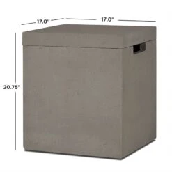 43" Beaumont Round Propane Fire Table In Flint -Electric Radiators Direct 23 06 1