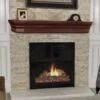 48" / 60" / 72" Lindon Mantel Shelf - Cherry Distressed Finish