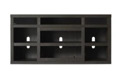 64.3" Greatlin Black Walnut Entertainment Center Fireplace -Electric Radiators Direct 26MMAS6064 NW07 silo