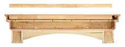 48" / 60" / 72" Auburn Mantel Shelf - Unfinished -Electric Radiators Direct 3 259